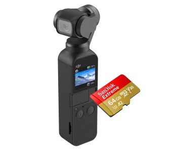 DJI Osmo Pocket Handheld Camera with 64 GB Memory Card
