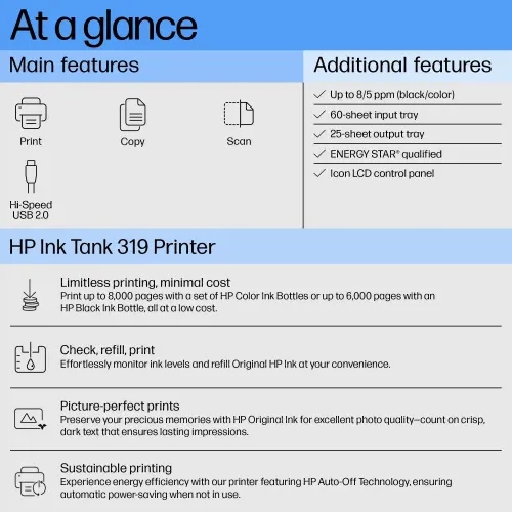 HP Ink Tank 319