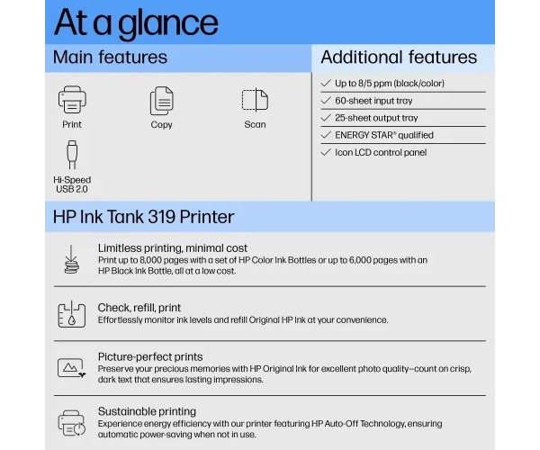 HP Ink Tank 319