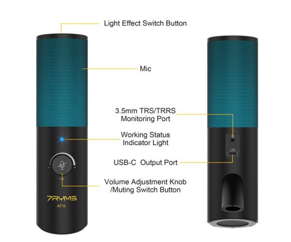  7ryms AT10 Condenser Microphone