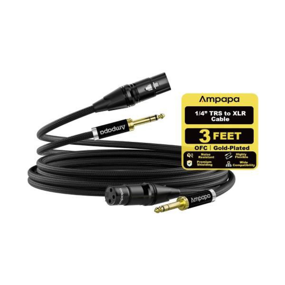 Ampapa 1/4 Inch XLR Balanced Cable 