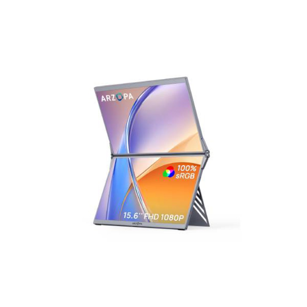 ARZOPA E1 15.6 Inch FHD IPS Dual Screen Portable Monitor