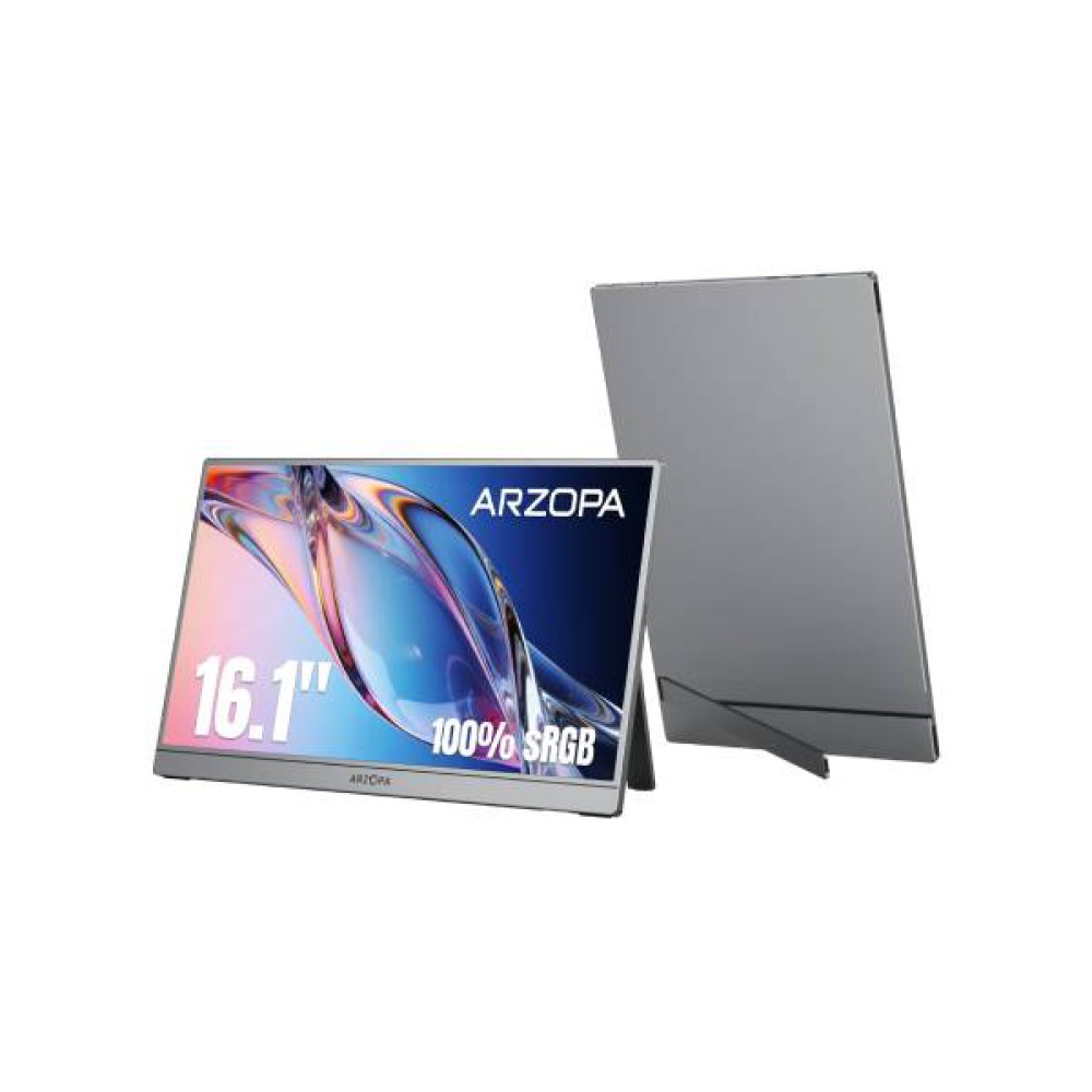 ARZOPA Z1C 16.1 Inch FHD IPS Portable Monitor (Grey)