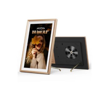 Arzopa D14 14 Inch WiFi Digital Photo Frame Champagne Gold