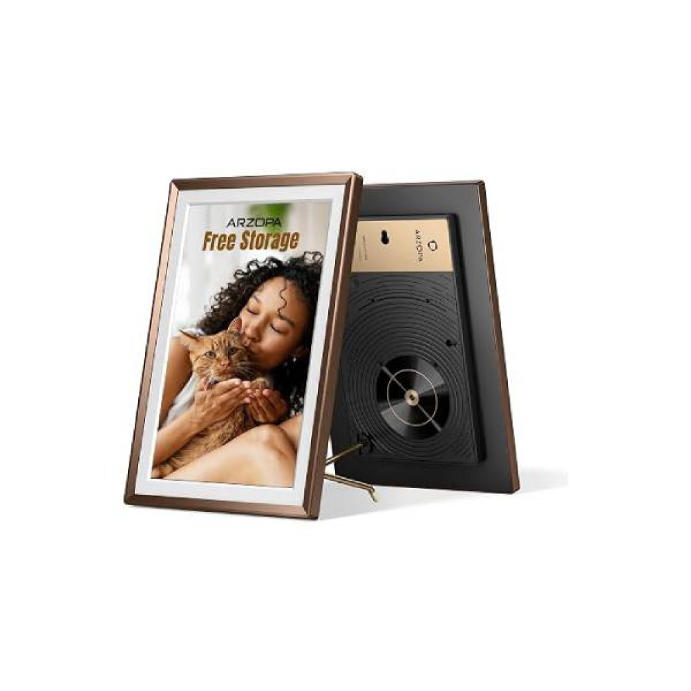 Arzopa D14 14 Inch WiFi Digital Photo Frame Mocha Brown