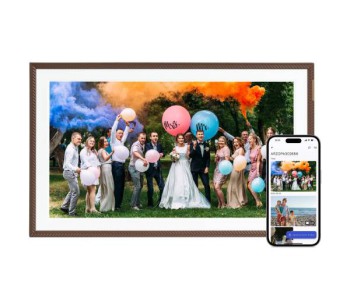 Arzopa D15 15.6 Inch WiFi Digital Photo Frame Elegant Brown