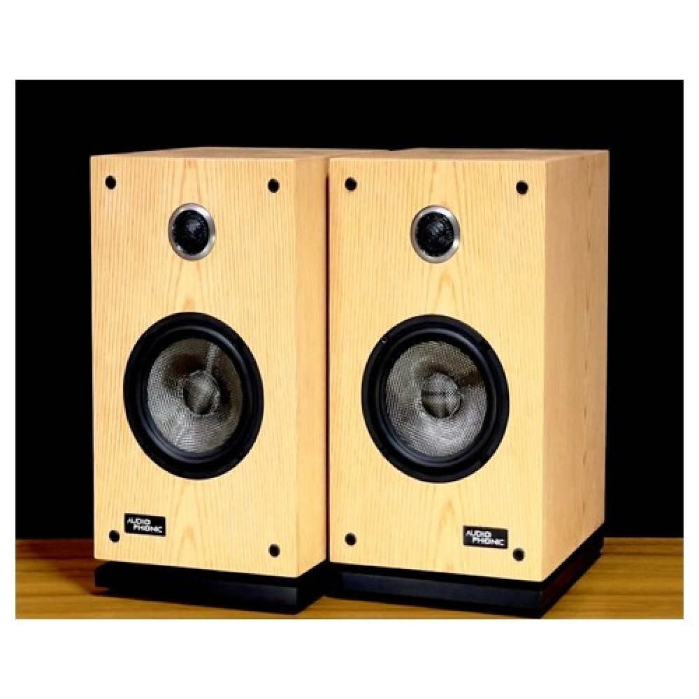 Audiophonic Carbon-85 Wooden Hifi Power Bookshelf Speaker