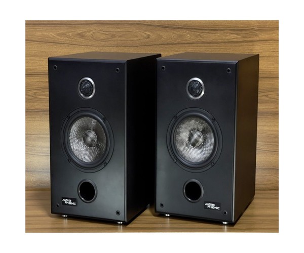 Audiophonic Carbon-85 Black Hifi Power Bookshelf Speaker Audiophonic Carbon-85 Black Hifi Power Bookshelf Speaker