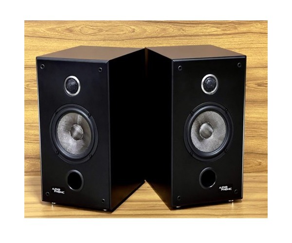 Audiophonic Carbon-85 Black Hifi Power Bookshelf Speaker Audiophonic Carbon-85 Black Hifi Power Bookshelf Speaker