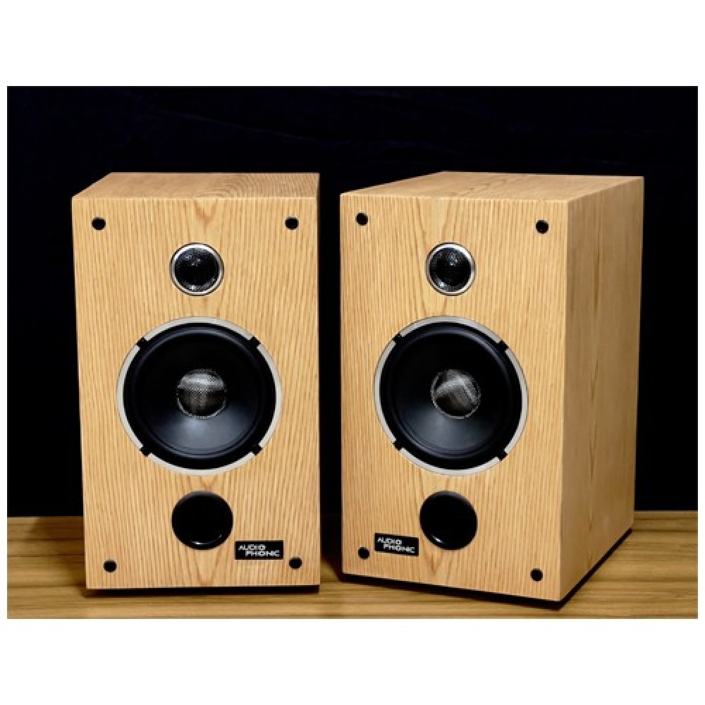 Audiophonic Nitro-100 Wooden Bookshelf Speaker
