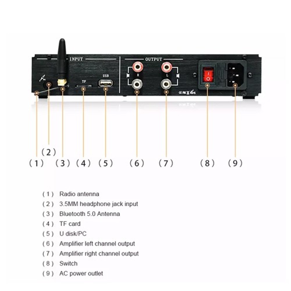 BRZHIFI PA-OF2 Audio Power Class D Amplifier BRZHIFI PA-OF2 Audio Power Class D Amplifier