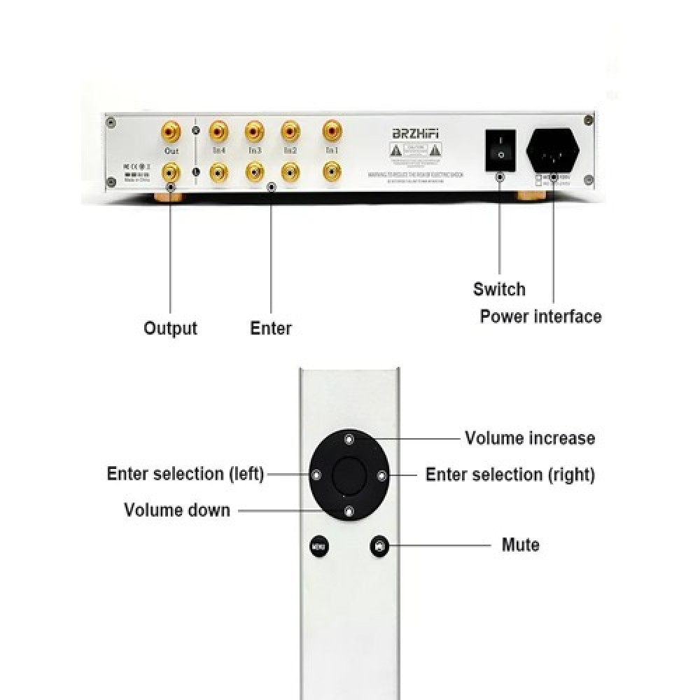BRZHIFI PAP-GOLDMUN27 Audio Power Hifi Pre Amplifier BRZHIFI PAP-GOLDMUN27 Audio Power Hifi Pre Amplifier