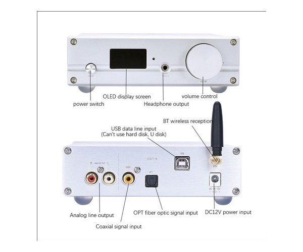 BORIZSONIC DAC-NXC-04 Audio HIFI Power Amplifier