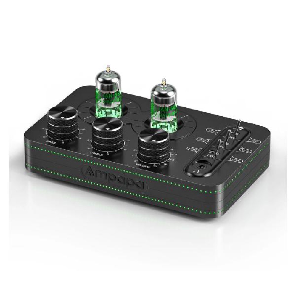 Ampapa A1 Mini 5654 Vacuum Tube Preamp Phono/Turntable Amplifier w/Tone Control