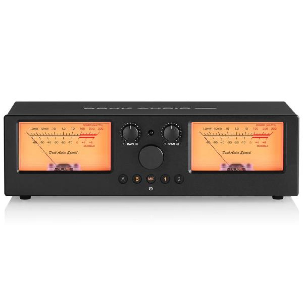 Douk Audio VU3PRO Amplifier/Speaker Selector VU Meter 2-IN-2-OUT Switcher Box
