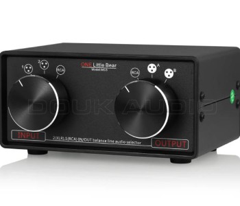 Little Bear MC3 3-IN-3-OUT XLR Balanced / RCA Stereo Converter Audio Selector Box Passive Preamp