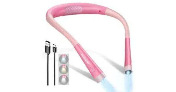 Glocusent Upgraded Rechargeable Neck Reading Light