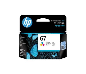 HP 3YM55AA Cartridge 67 Tri color Ink