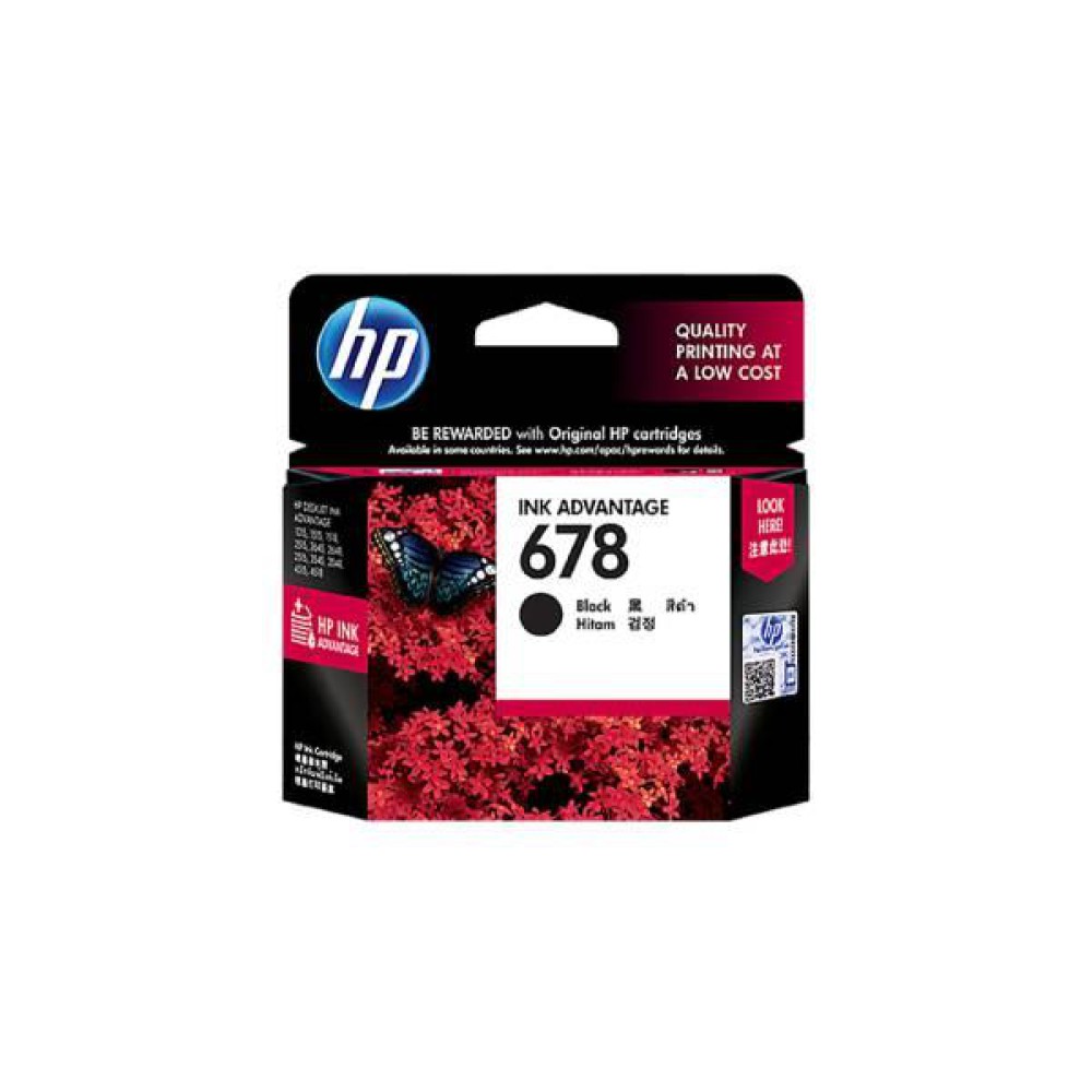 HP CZ107AA Cartridge 678 Black Ink