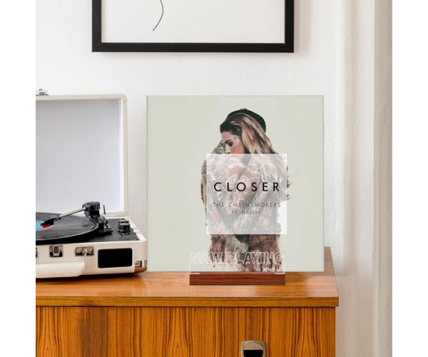 Light up Now Playing Vinyl Record Stand