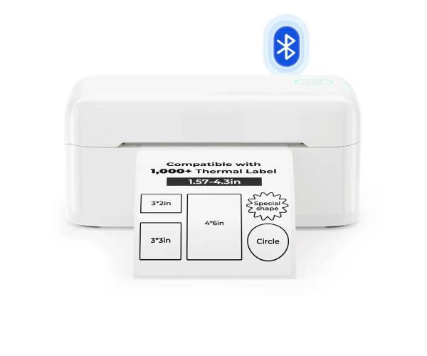 MUNBYN RW 402B Bluetooth Thermal Label Printer
