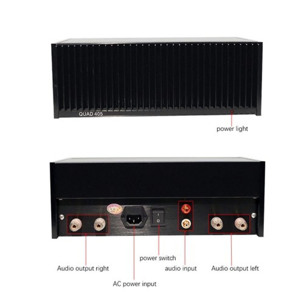 BRZHIFI QUAD-405 Audio Power Amplifier BRZHIFI QUAD-405 Audio Power Amplifier