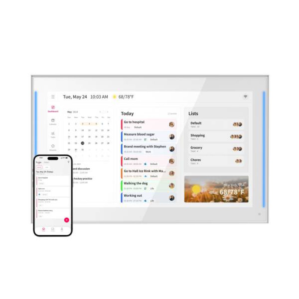 Whale Framely DC152 15.6 inch LED Digital Calendar