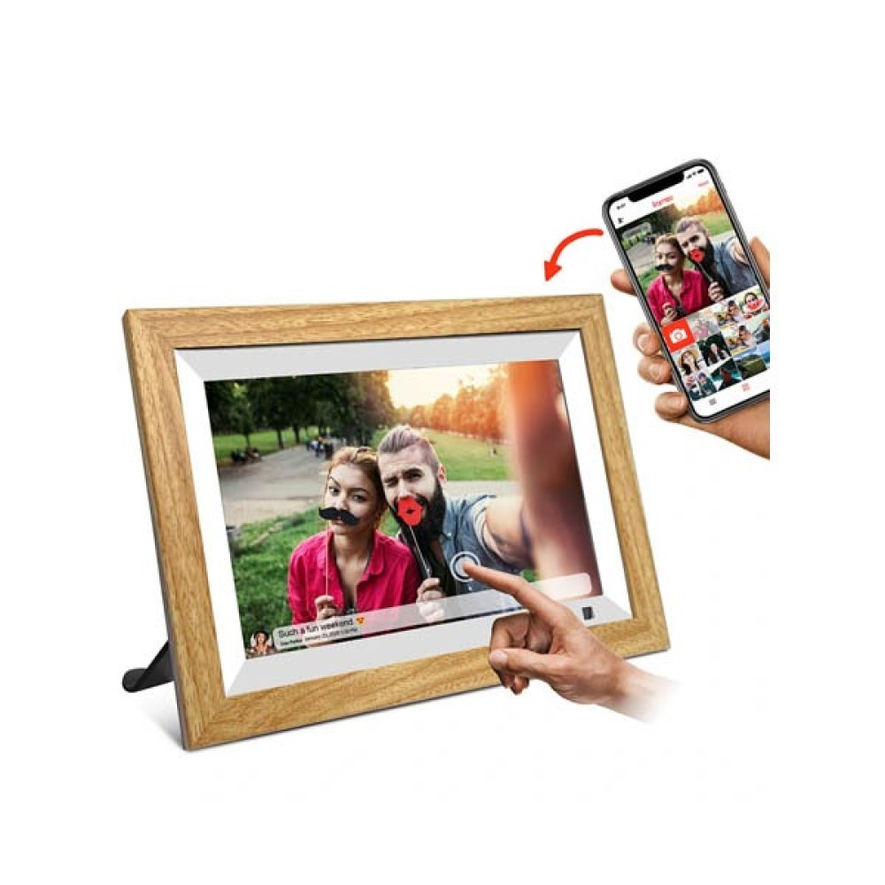 Frameo ZN-DP1002F 10.1 inch Wooden Digital Photo Frame Frameo ZN-DP1002F 10.1 inch Wooden Digital Photo Frame
