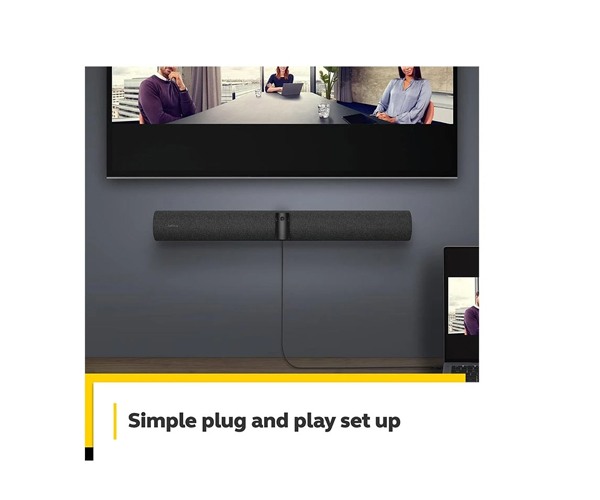 Jabra PanaCast 50 Black 180 Degree Panoramic 4K Video Bar System