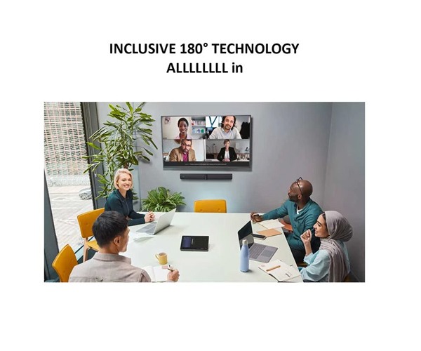Jabra PanaCast 50 Black 180 Degree Panoramic 4K Video Bar System