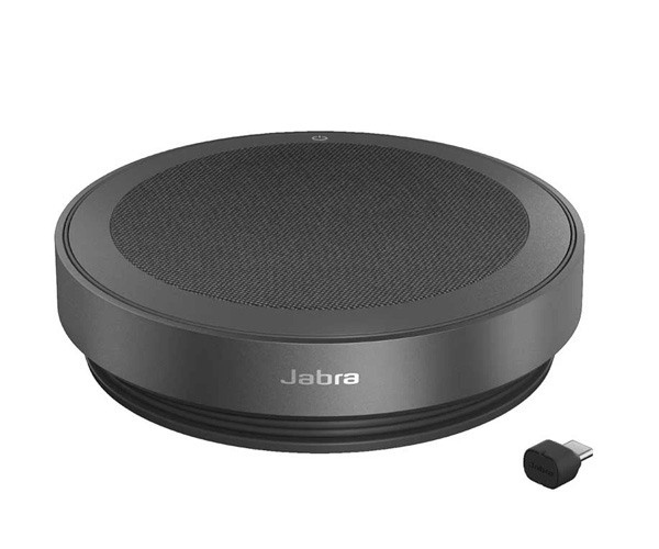 Jabra Speak2 75 Bluetooth or USB Portable Dark Grey Speakerphone with USB-C Bluetooth Adapter