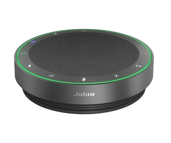 Jabra Speak2 75 Bluetooth or USB Portable Dark Grey Speakerphone with USB-C Bluetooth Adapter
