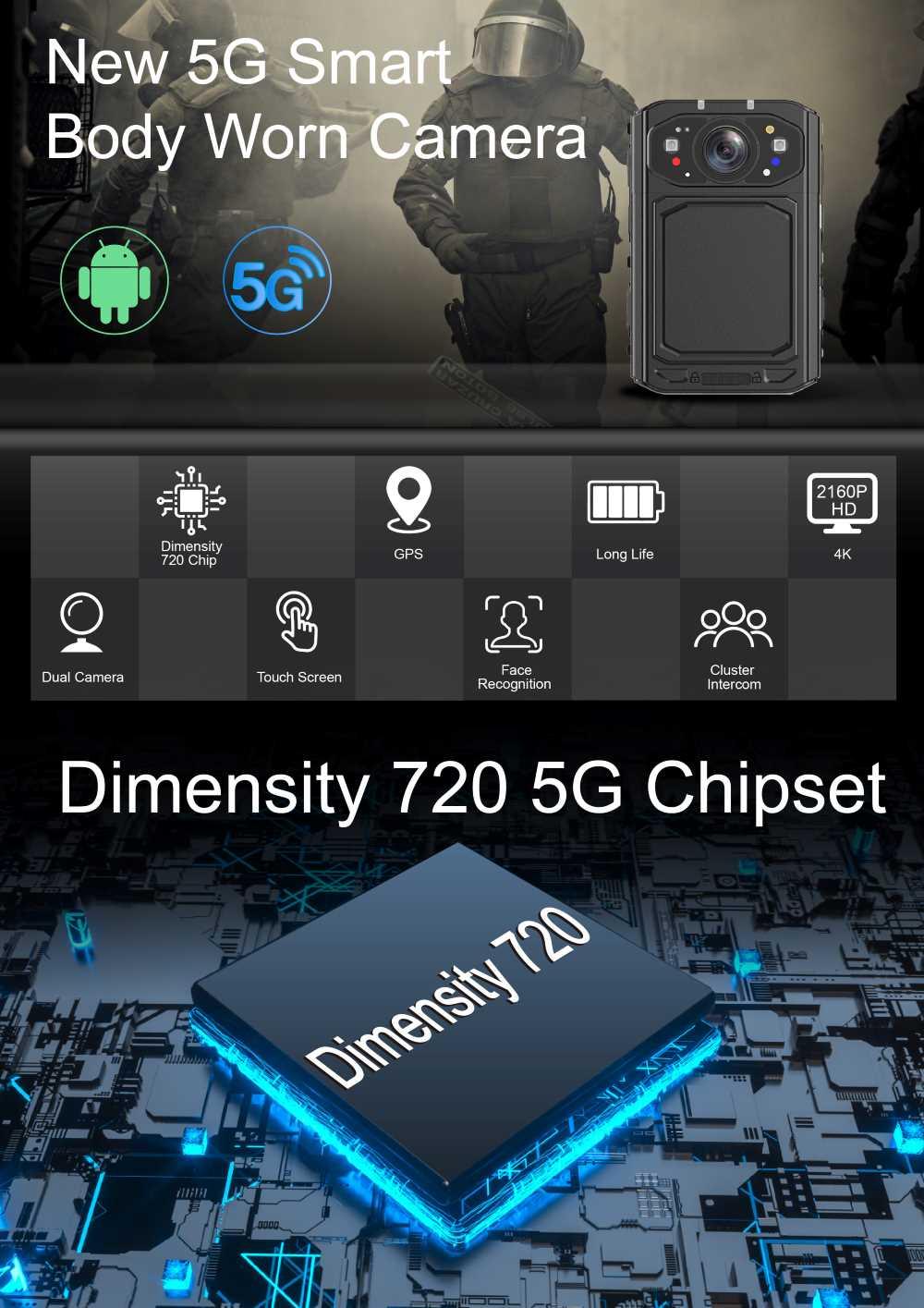 CammPro C6 Android 5G Body Camera Best Price In Bangladesh